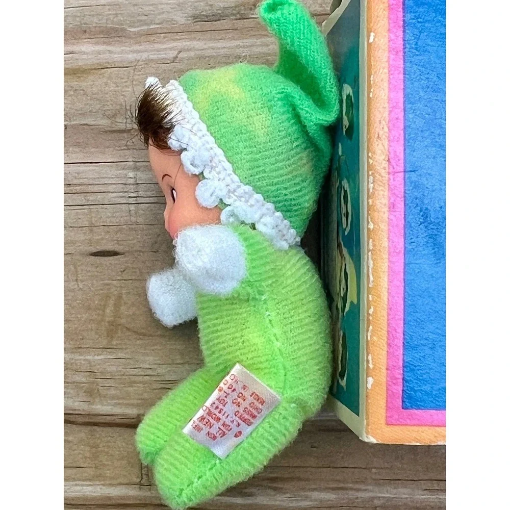 Miniature Doll Little Miss Matchpack 1970s Matchbox Green Elf Outfit Vintage